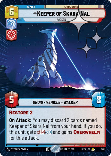 Keeper of Skara Nal - Awoken (551) (Hyperspace Foil) (551) [Homeworlds]