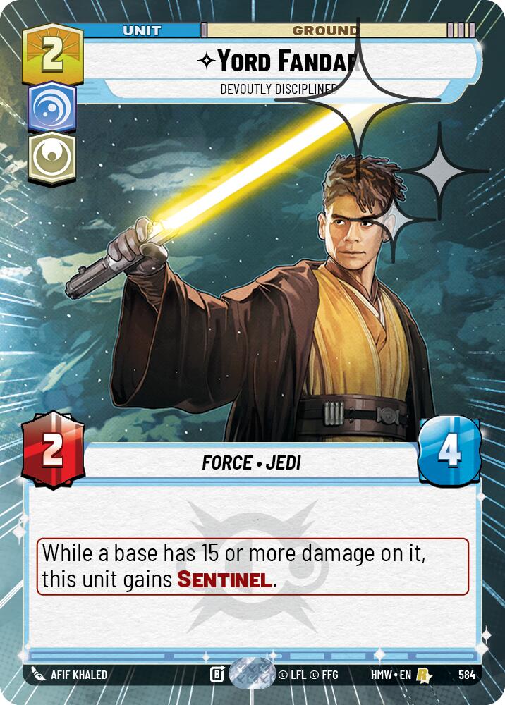 Yord Fandar - Devoutly Disciplined (584) (Hyperspace Foil) (584) [Homeworlds]