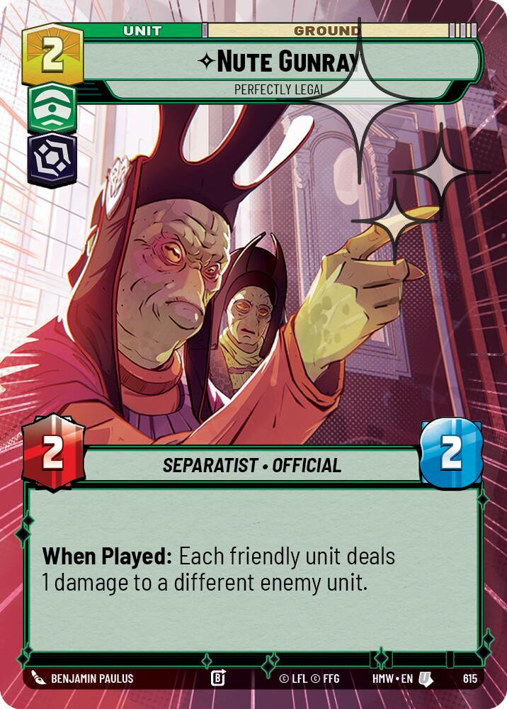 Nute Gunray - Perfectly Legal (615) (Hyperspace Foil) (615) [Homeworlds]