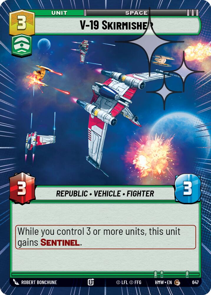V-19 Skirmisher (647) (Hyperspace Foil) (647) [Homeworlds]