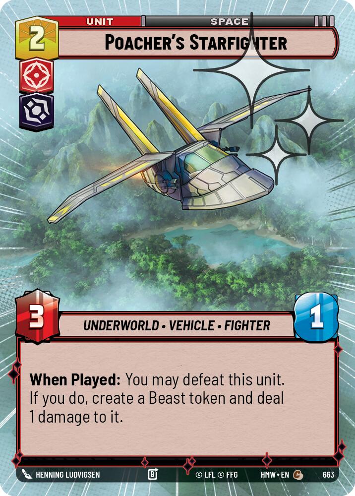 Poacher's Starfighter (Hyperspace Foil)