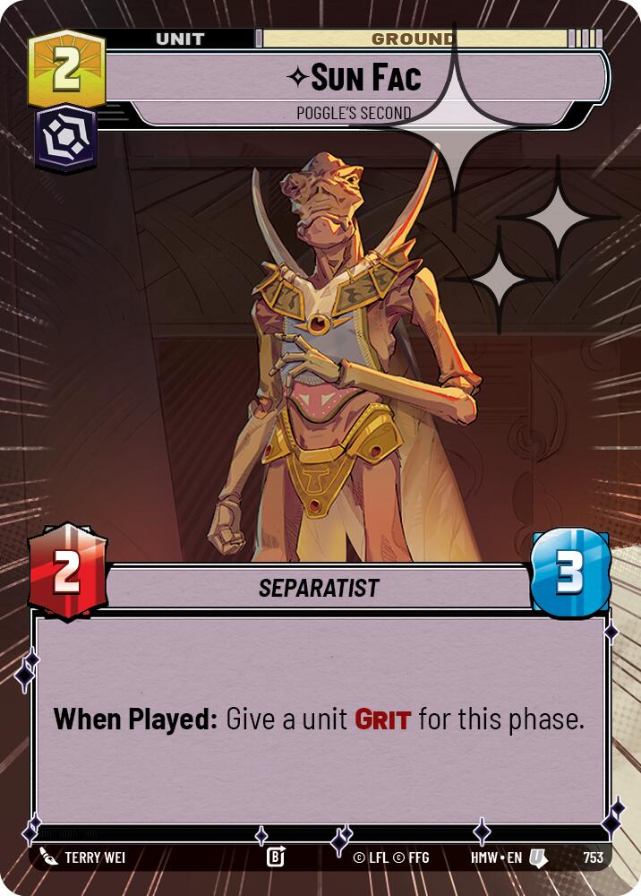 Sun Fac - Poggle's Second (Hyperspace Foil)