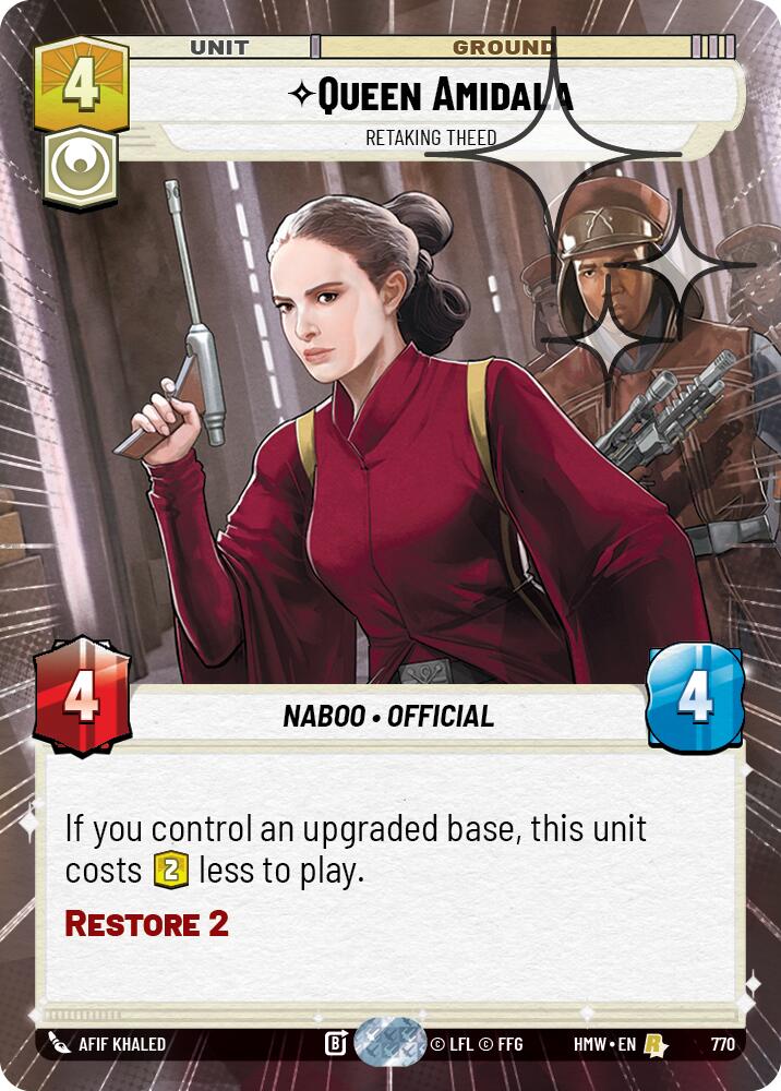 Queen Amidala - Retaking Theed (Hyperspace Foil)
