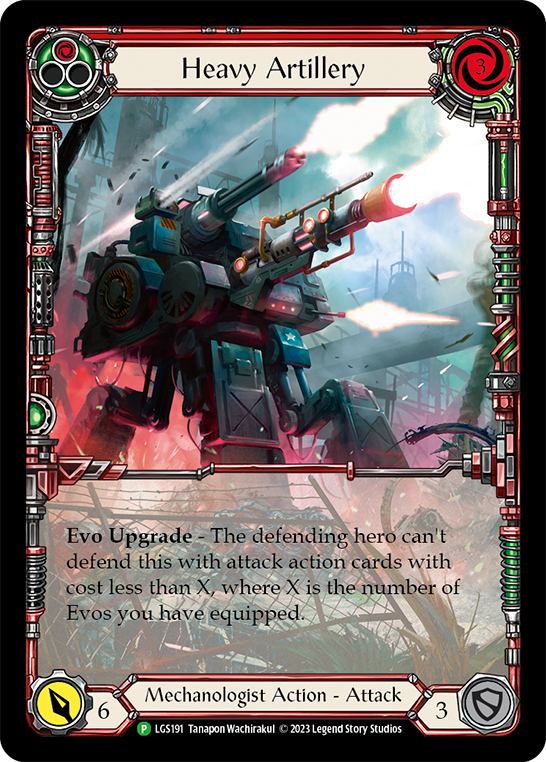 Heavy Artillery (Red) [LGS191] (Promo)  Rainbow Foil