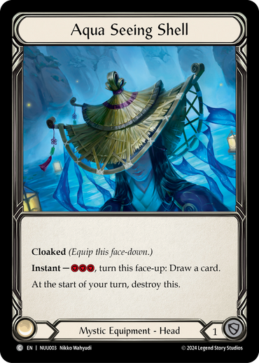 Aqua Seeing Shell [NUU003] (Part the Mistveil Nuu Blitz Deck)