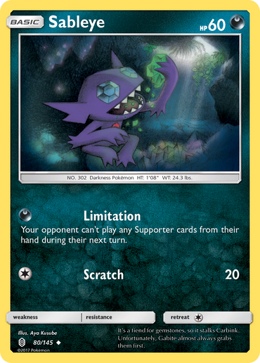 Sableye (80/145) [Sun & Moon: Guardians Rising]