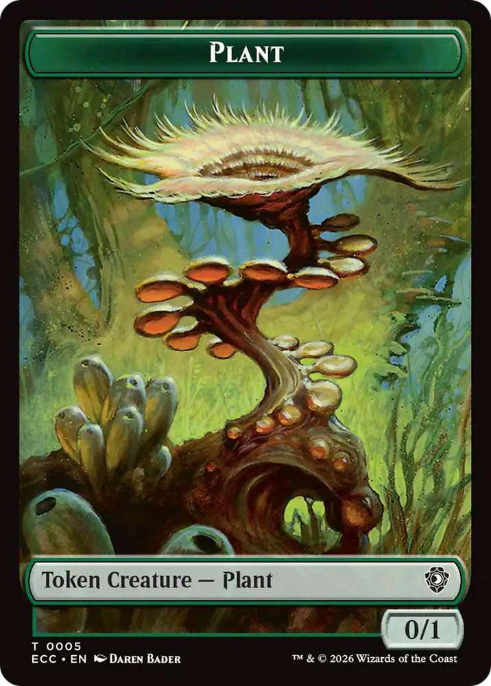 Copy // Plant Double-Sided Token [Lorwyn Eclipsed Tokens]