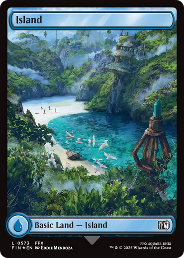 Island (0573) (Surge Foil) [FINAL FANTASY]