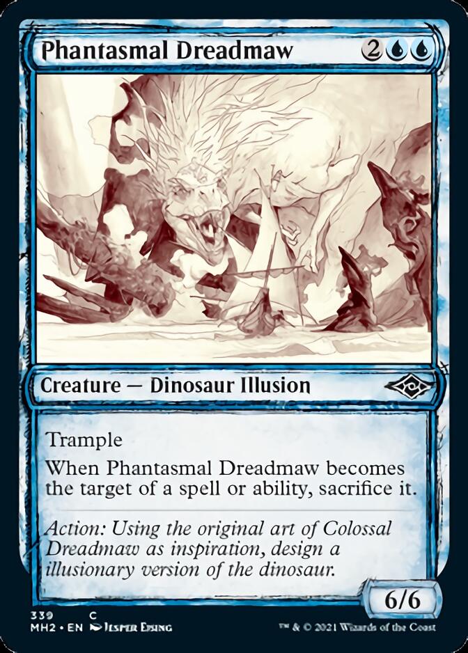 Phantasmal Dreadmaw (Sketch) [Modern Horizons 2]