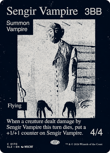 Sengir Vampire (0170) [Secret Lair x MSCHF: The Zeta Set]