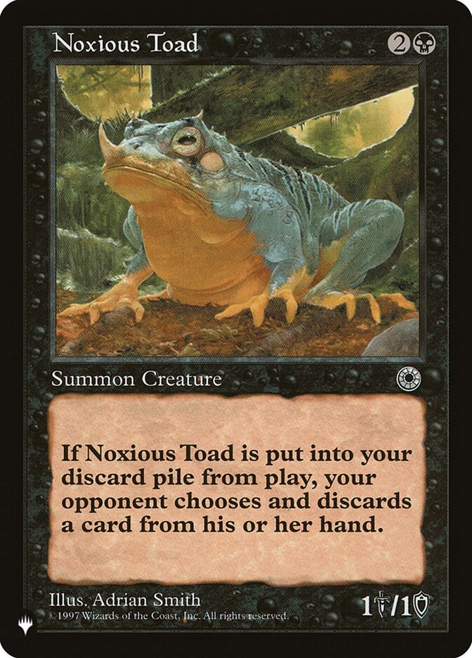 Noxious Toad [The List]