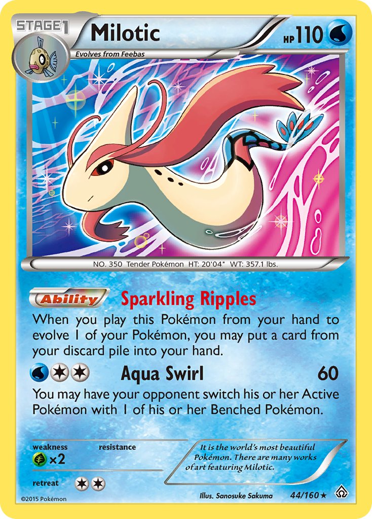 Milotic (44/160) (Theme Deck Exclusive) [XY: Primal Clash]