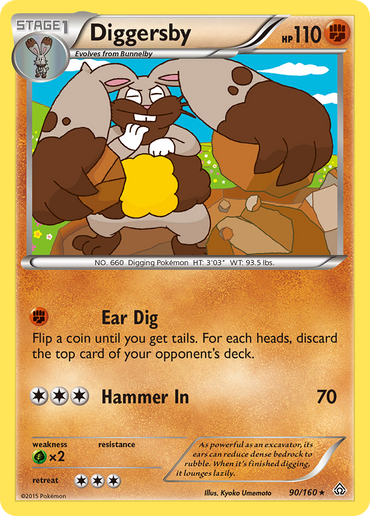 Diggersby (90/160) [XY: Primal Clash]