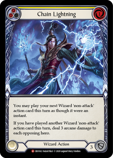 Chain Lightning [CRU162] (Crucible of War)  1st Edition Rainbow Foil