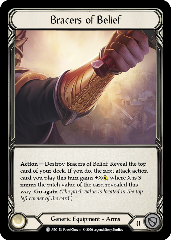 Bracers of Belief [U-ARC153] (Arcane Rising Unlimited)  Unlimited Rainbow Foil