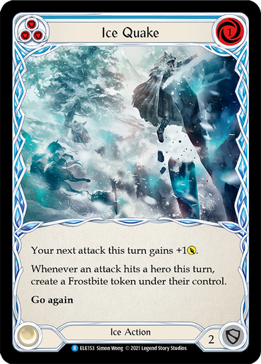 Ice Quake (Blue) [ELE153] (Tales of Aria)  1st Edition Normal