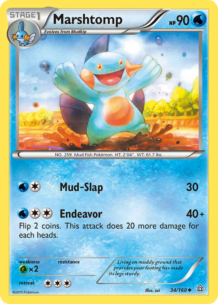 Marshtomp (34/160) [XY: Primal Clash]