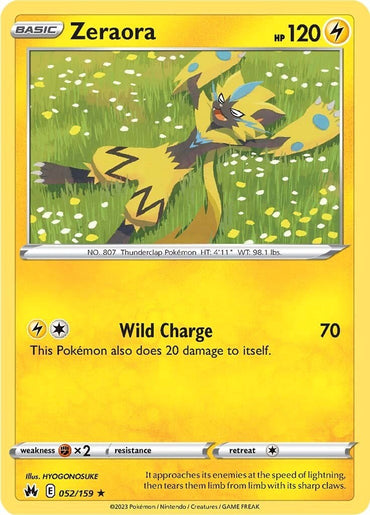 Zeraora (052/159) [Sword & Shield: Crown Zenith]