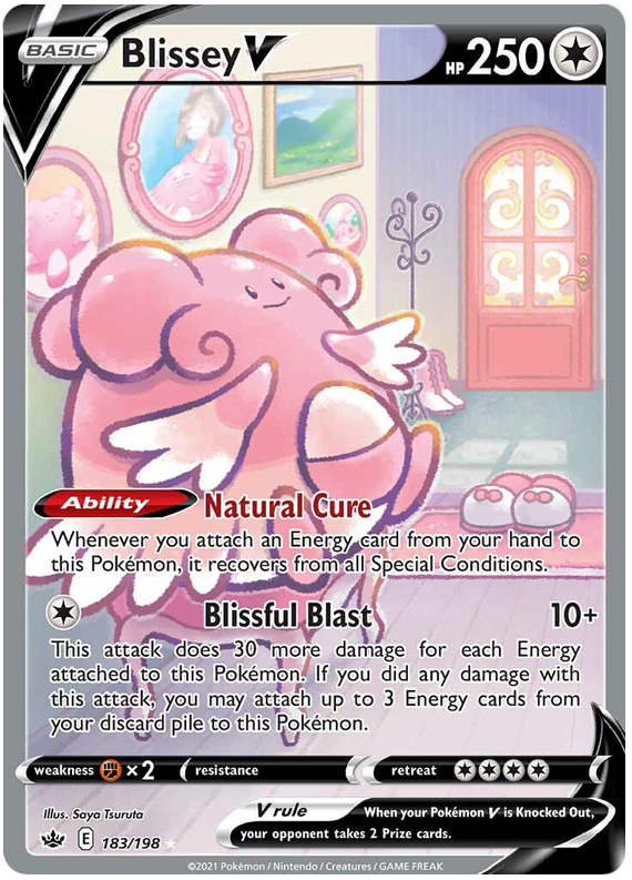 Blissey V (183/198) [Sword & Shield: Chilling Reign]