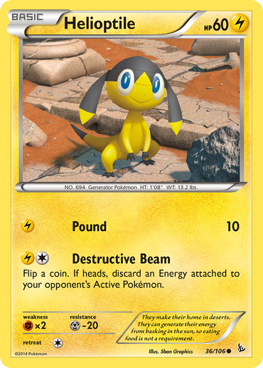 Helioptile (36/106) [XY: Flashfire]