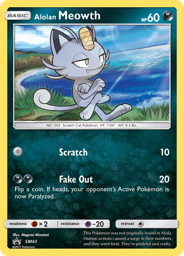 Alolan Meowth (SM43) [Sun & Moon: Black Star Promos]