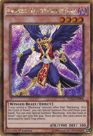 Blackwing - Kris the Crack of Dawn [PGL2-EN006] Gold Secret Rare