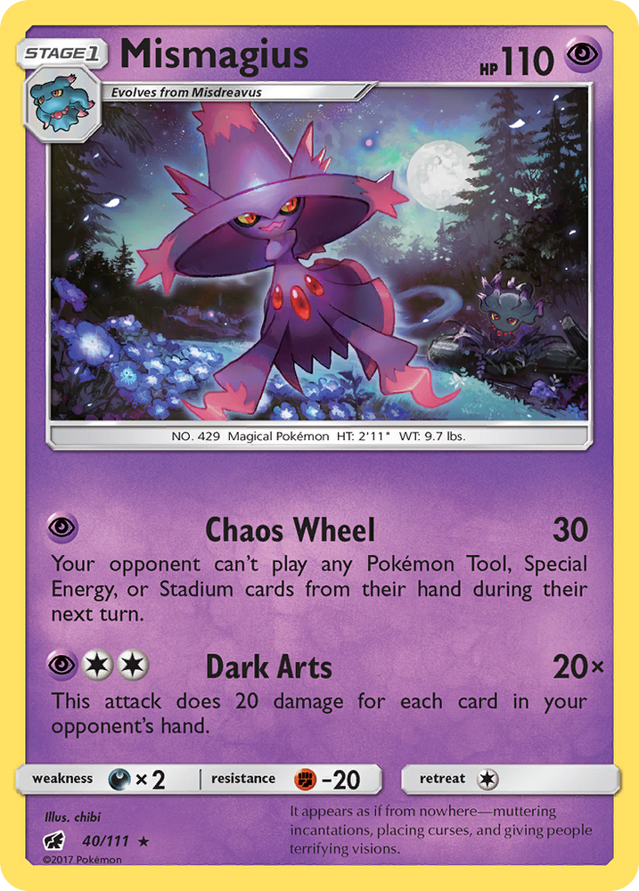 Mismagius (40/111) [Sun & Moon: Crimson Invasion]