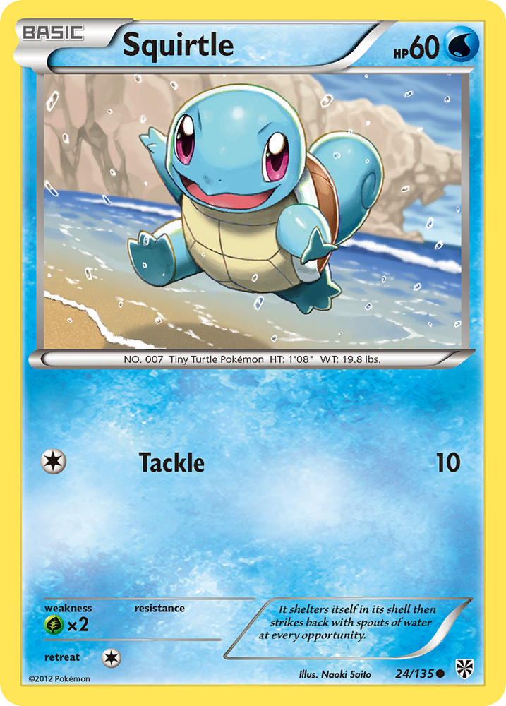 Squirtle (24/135) [Black & White: Plasma Storm]