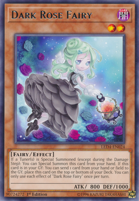 Dark Rose Fairy [LED4-EN024] Rare