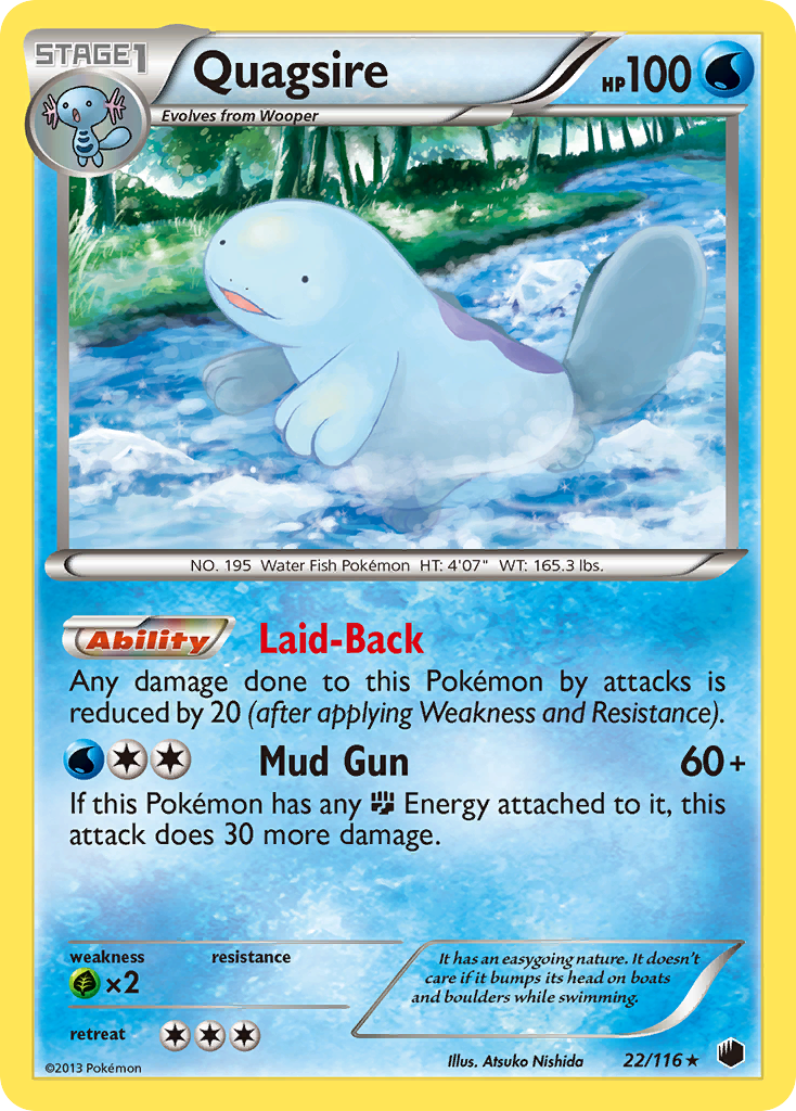 Quagsire (22/116) [Black & White: Plasma Freeze]