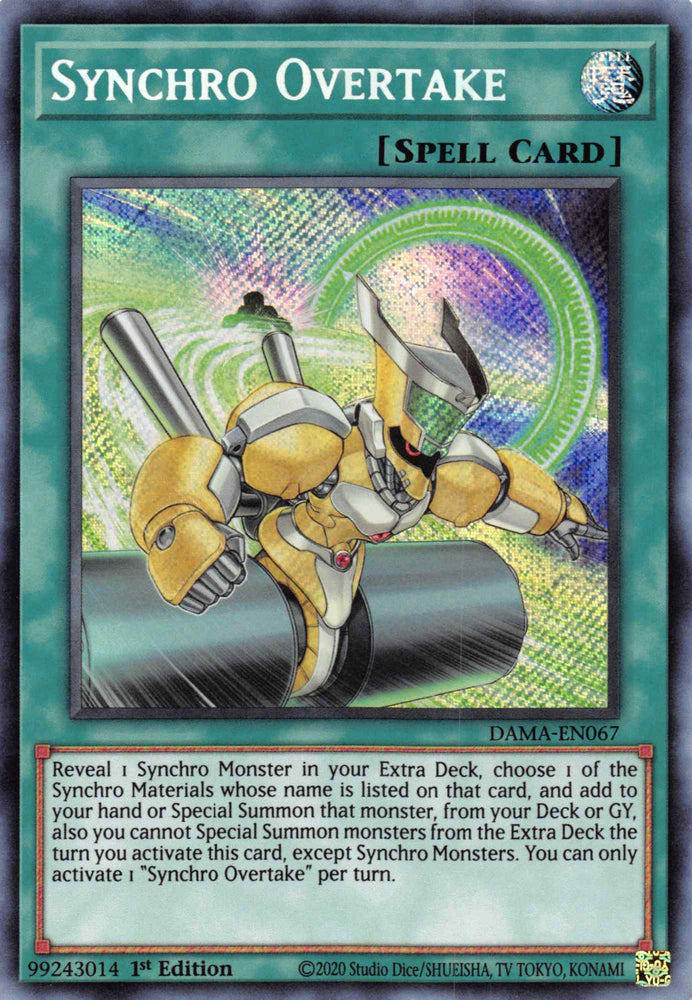 Synchro Overtake [DAMA-EN067] Secret Rare