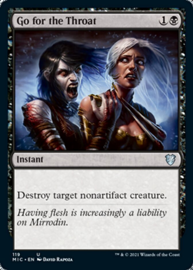 Go for the Throat [Innistrad: Midnight Hunt Commander]