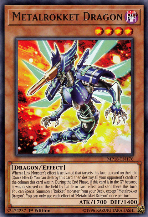 Metalrokket Dragon [MP18-EN176] Rare