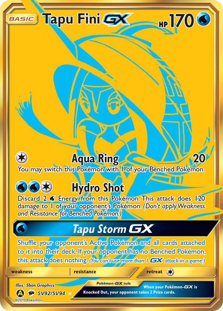 Tapu Fini GX (SV92/SV94) [Sun & Moon: Hidden Fates - Shiny Vault]