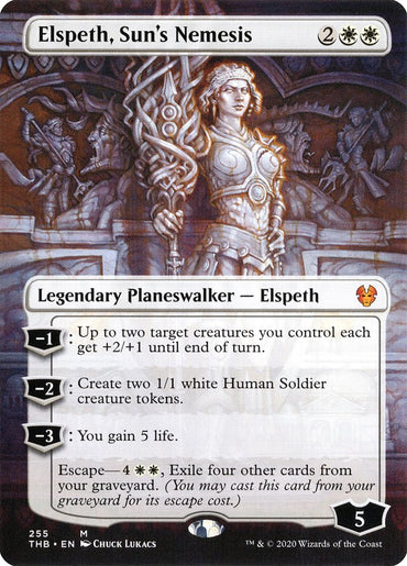 Elspeth, Sun's Nemesis (Borderless) [Theros Beyond Death]