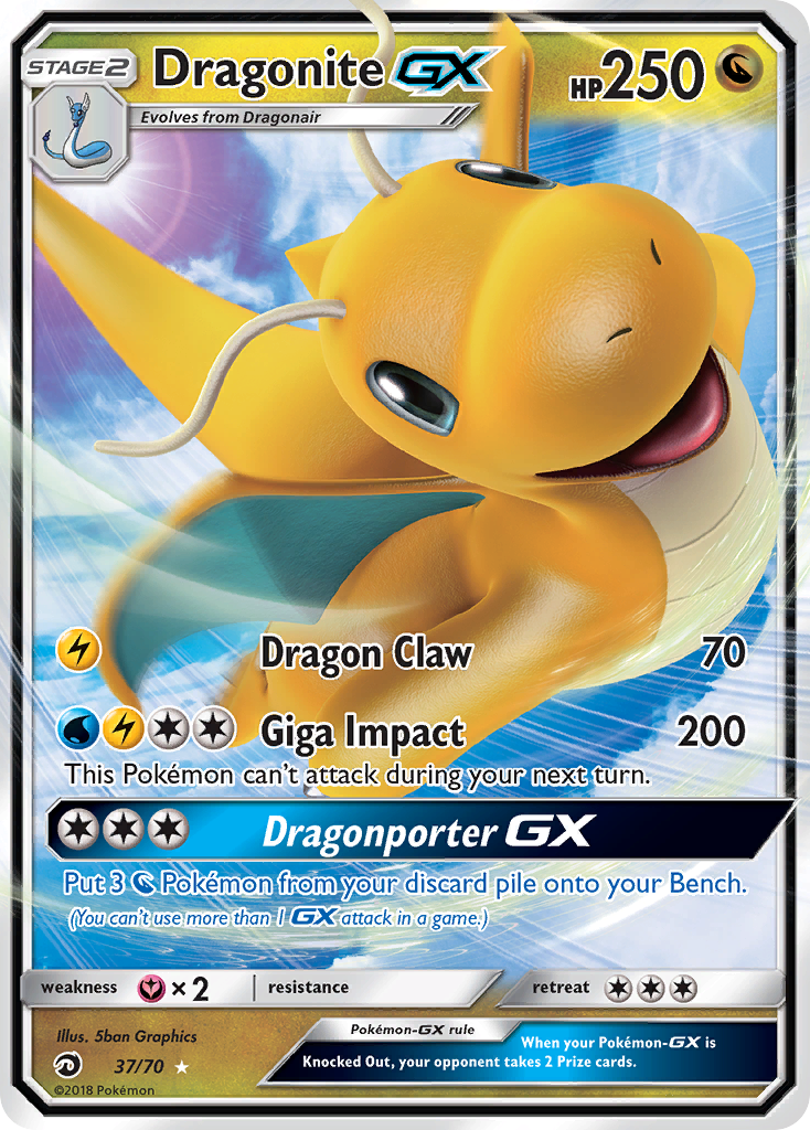 Dragonite GX (37/70) [Sun & Moon: Dragon Majesty]