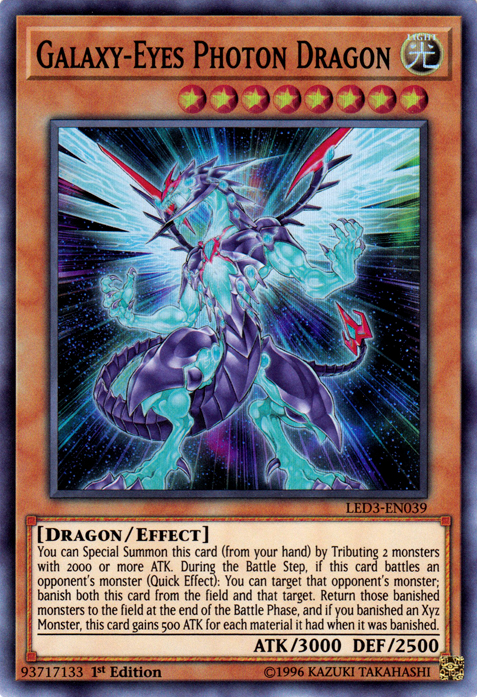 Galaxy-Eyes Photon Dragon [LED3-EN039] Super Rare