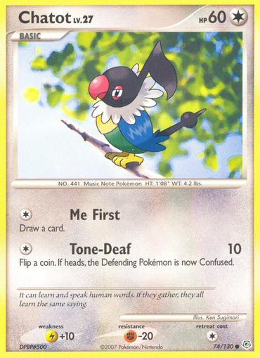 Chatot (74/130) [Diamond & Pearl: Base Set]