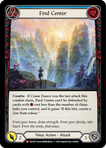 Find Center [CRU054] (Crucible of War)  1st Edition Rainbow Foil