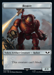 Astartes Warrior (001) // Robot Double-Sided Token [Warhammer 40,000 Tokens]