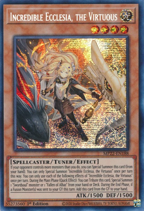 Incredible Ecclesia, the Virtuous [MP22-EN188] Prismatic Secret Rare