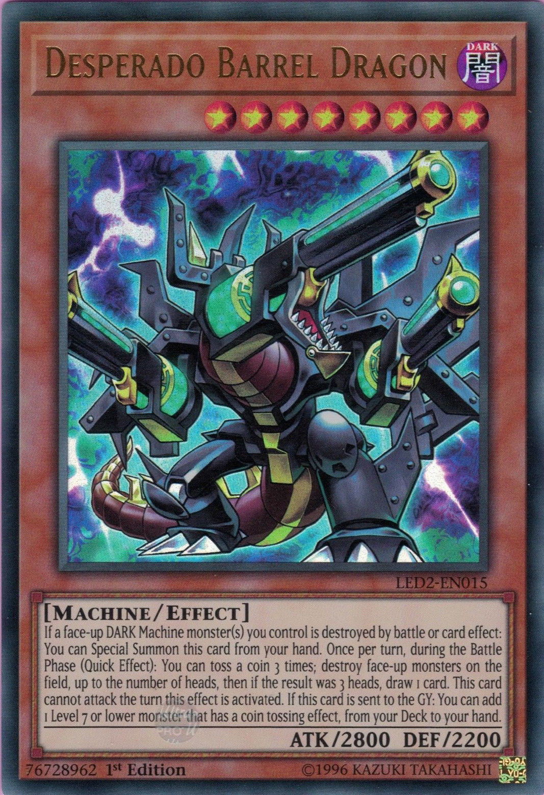 Desperado Barrel Dragon [LED2-EN015] Ultra Rare