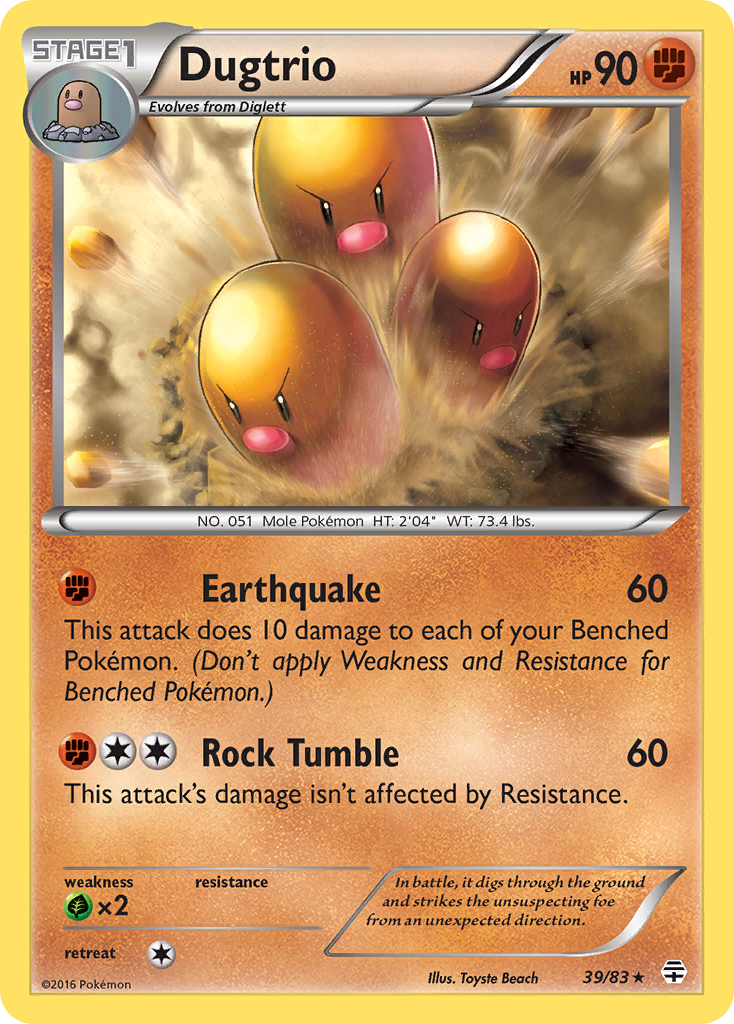 Dugtrio (39/83) [XY: Generations]