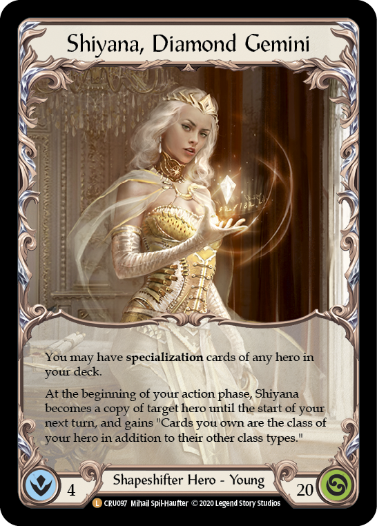 Shiyana, Diamond Gemini [CRU097] (Crucible of War)  1st Edition Cold Foil